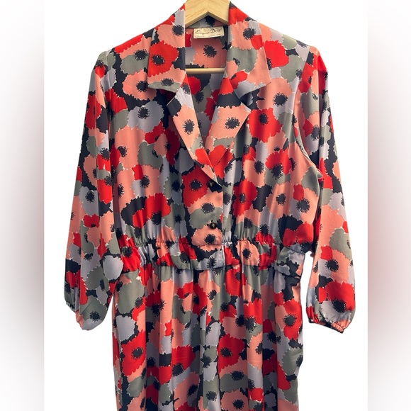 VINTAGE Floral Jumpsuit, Size S - Picture 2 of 6